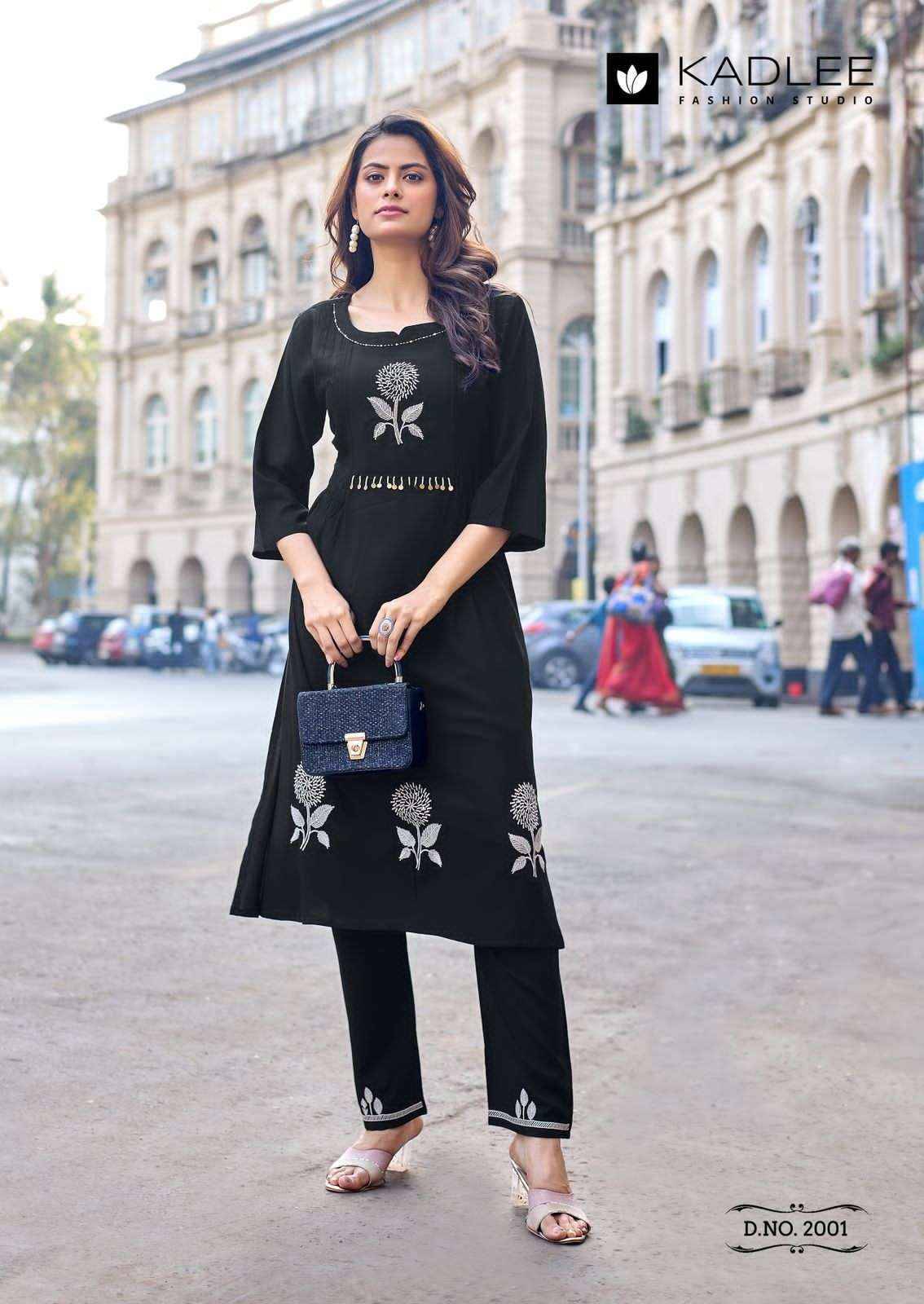 Fashion Queen By KADLEE 2001 To 2006 Series Designer Collection Rayon Co-ord Set At Wholesale Price